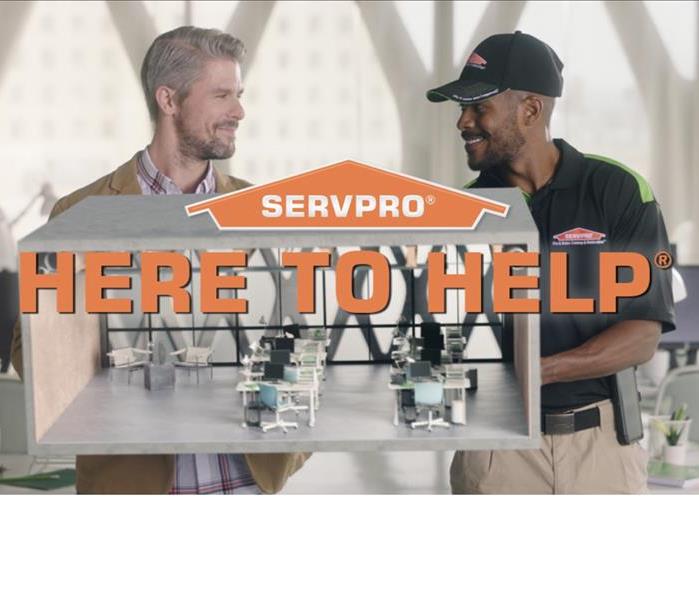 SERVPRO professional with customer